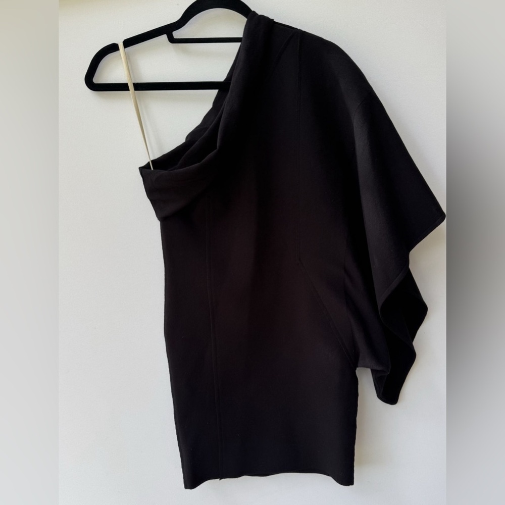 Rick Owens Phlegethon S/S21 One Shoulder
Black Mini Dress